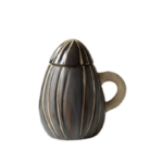 Hand-carved melon seed mug